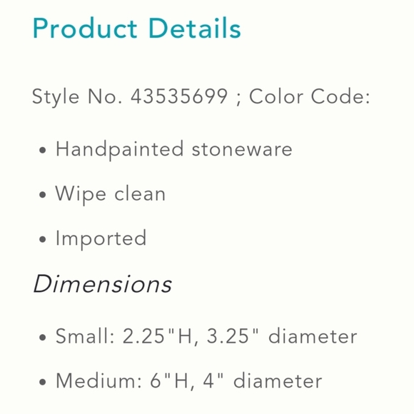 New Anthropologie Monochromatic Canister, set of 2 - Picture 4 of 4